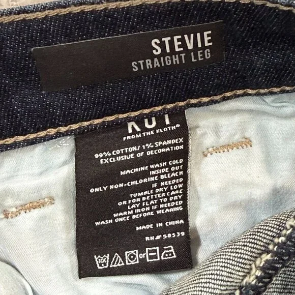 KUT From The Kloth Women's Stevie Straight Leg, Blue size 14 - Picture 11 of 11